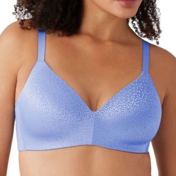 Wacoal NWOT Periwinkle Blue Back Appeal Wire-Free Bra #856303 Size 40D - Picture 1 of 9